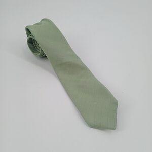 mens Solid Satin Sage Green Tie the tie bar necktie suit accessories classic